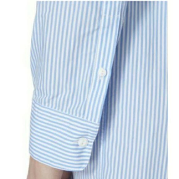 RAG&BONE BBY BLU STRP L/S COLLINGWOOD DRESS - Picture 6 of 11